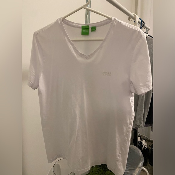 HUGO BOSS Green Label V-Neck T-shirt Slim Fit Size Small - Picture 2 of 7